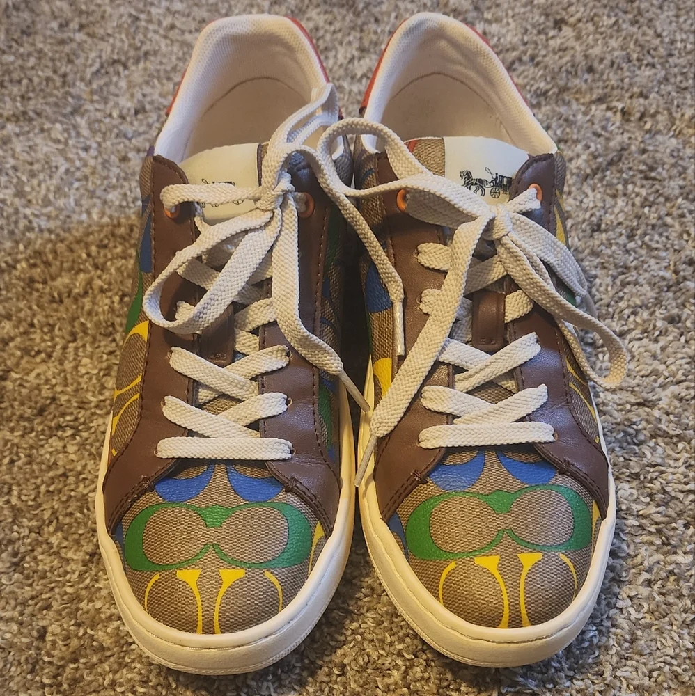 Coach Sneakers Rainbow Signature